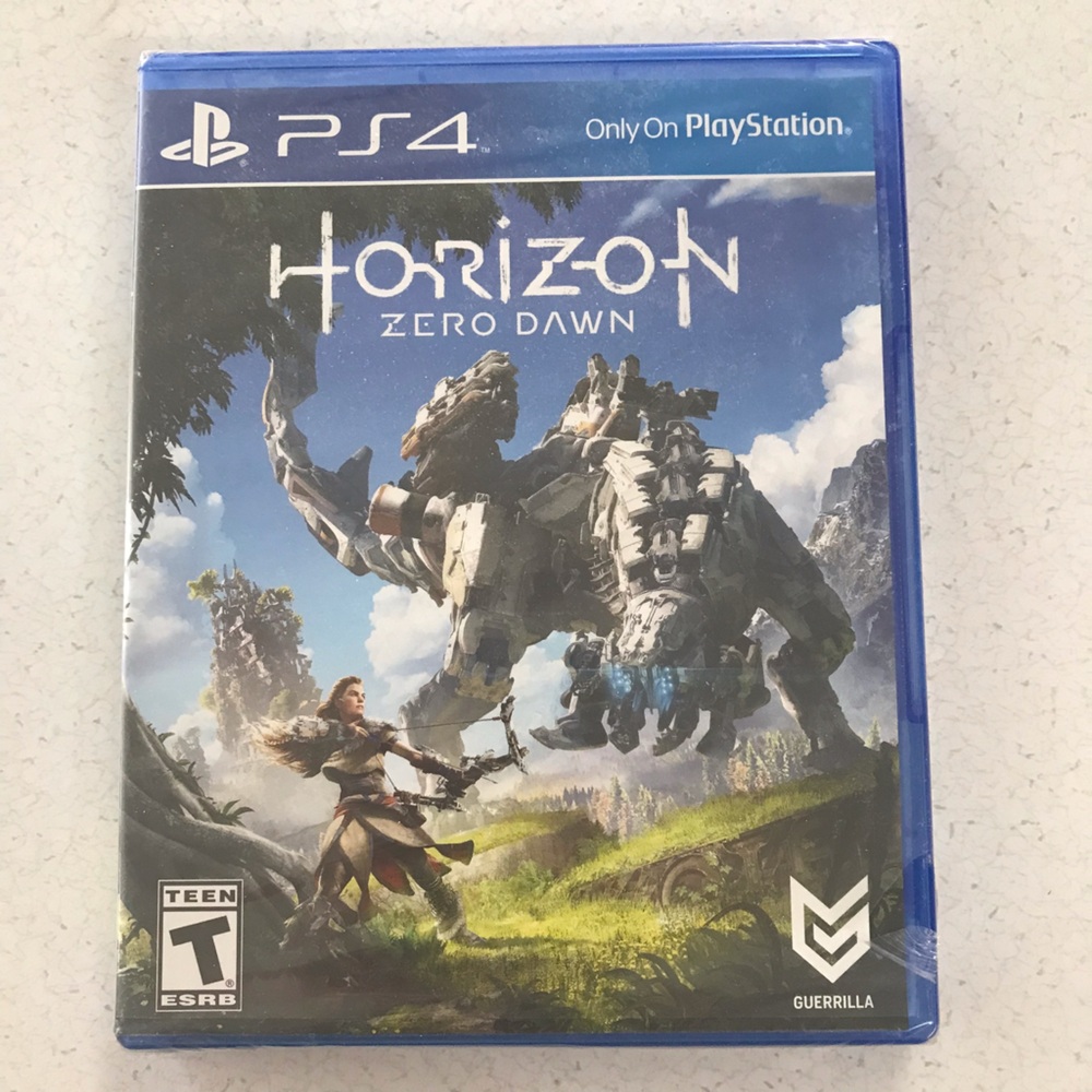Horizon Zero Dawn PlayStation 4 PS4 NTSC Y Fold Sealed First Print Blue Label